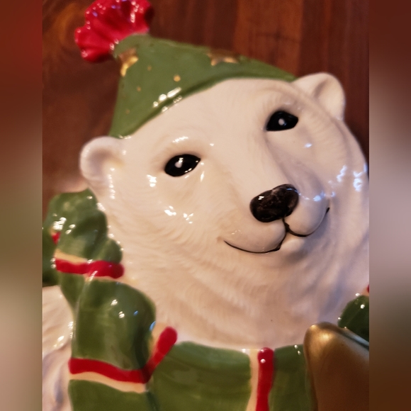 Christmas Bear serving plate 8 x 12 inches - Picture 4 of 5
